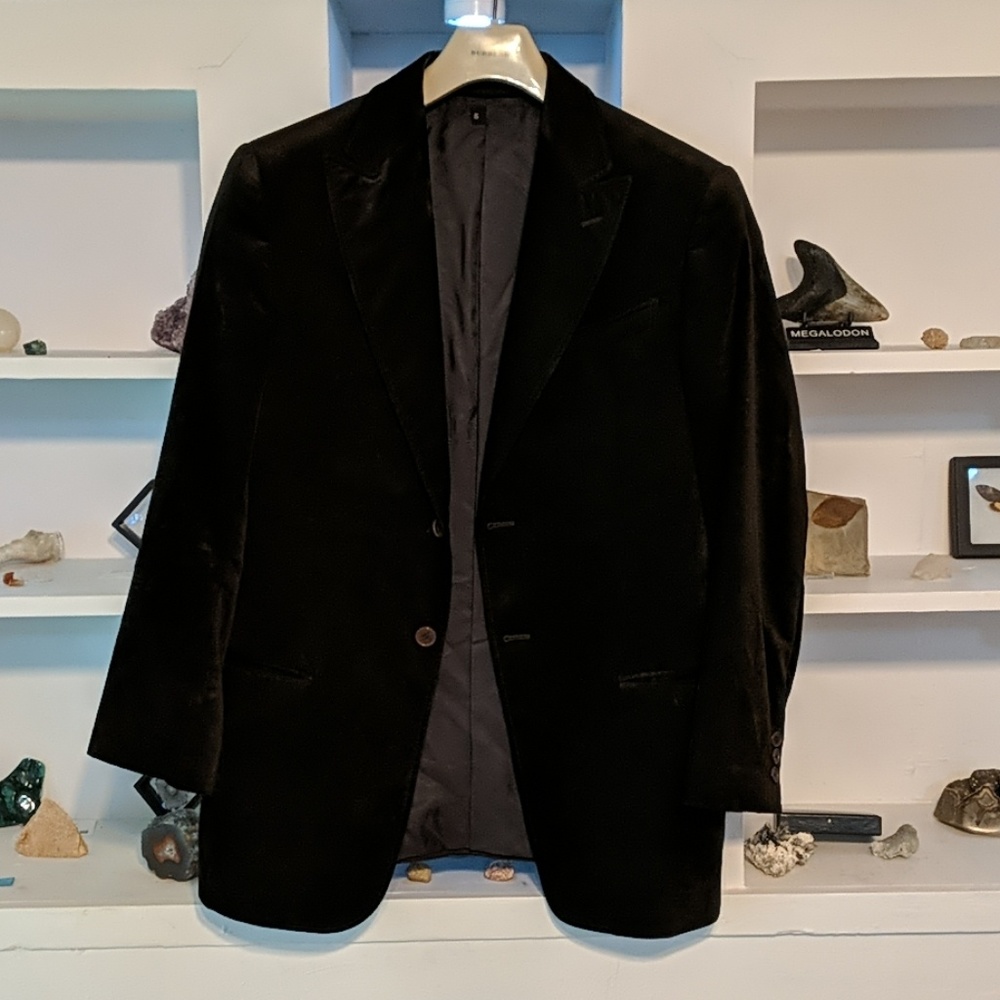 Armani Collezioni - Dark Brown Chenille Blazer 40R